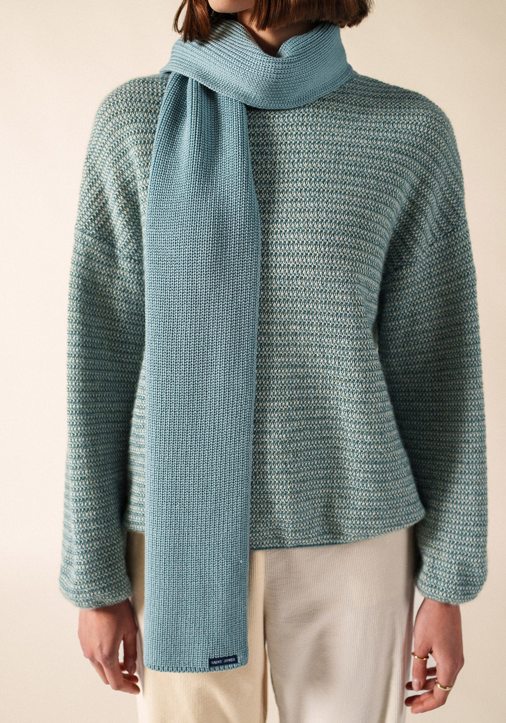CANOE - Soft Wool Scarf (LIGHT COASTAL BLUE)