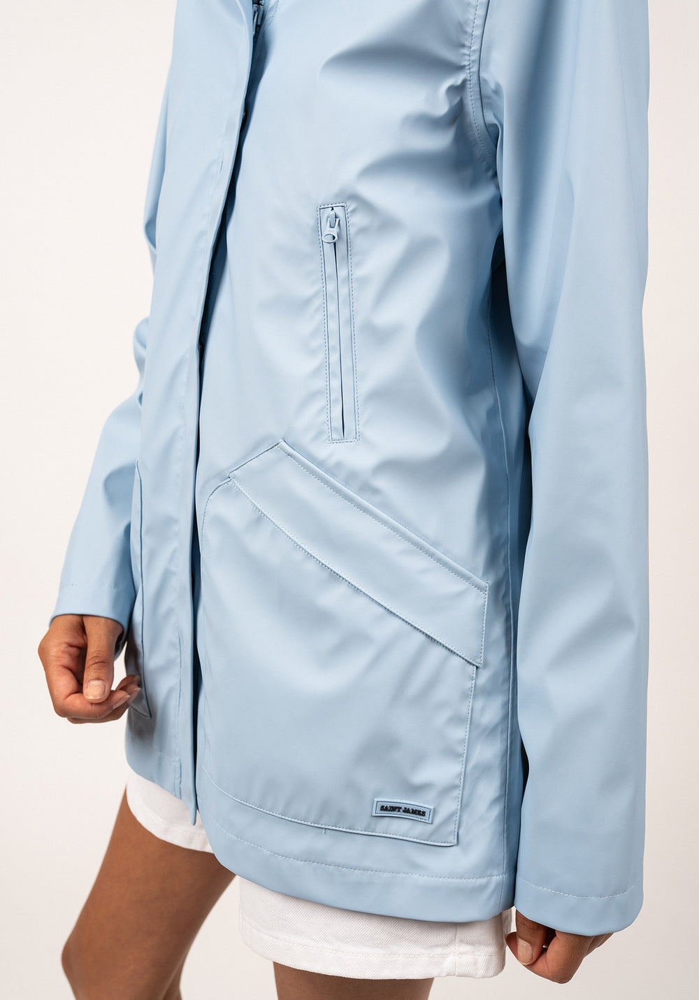 St Morgane Hooded Raincoat (LIGHT BLUE)