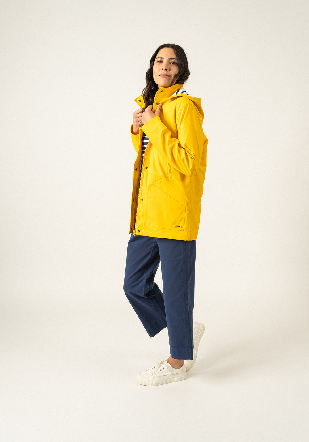St Morgane Hooded Raincoat (YELLOW)