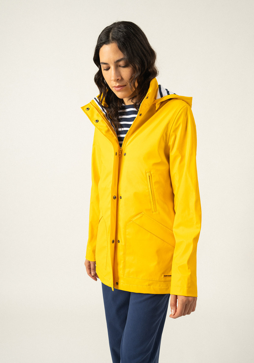 St Morgane Hooded Raincoat (YELLOW)