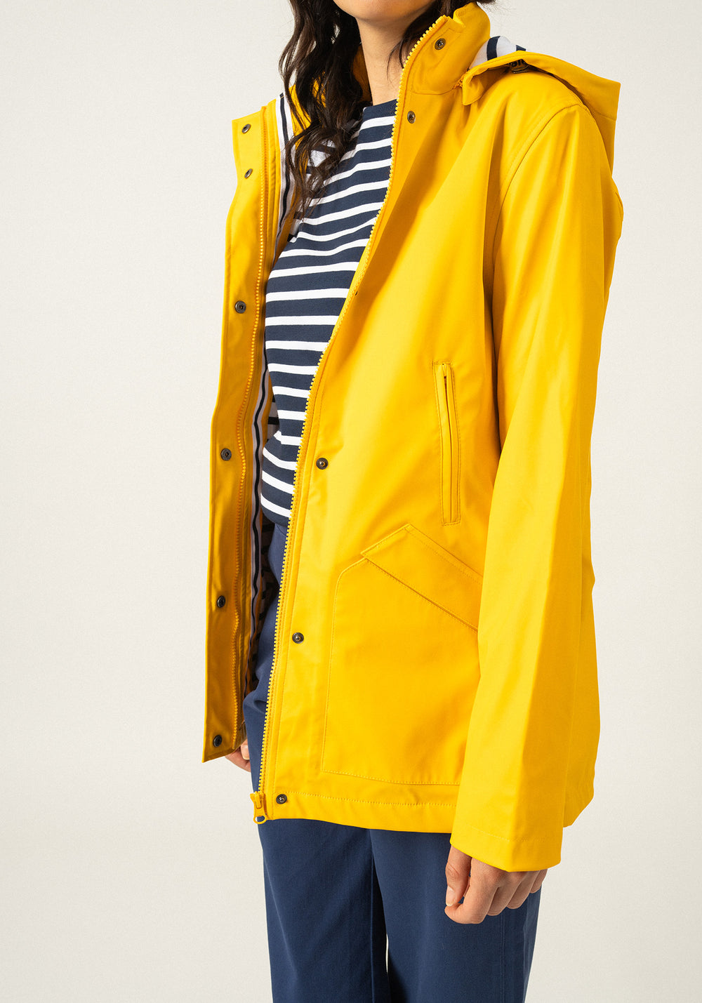 St Morgane Hooded Raincoat (YELLOW)