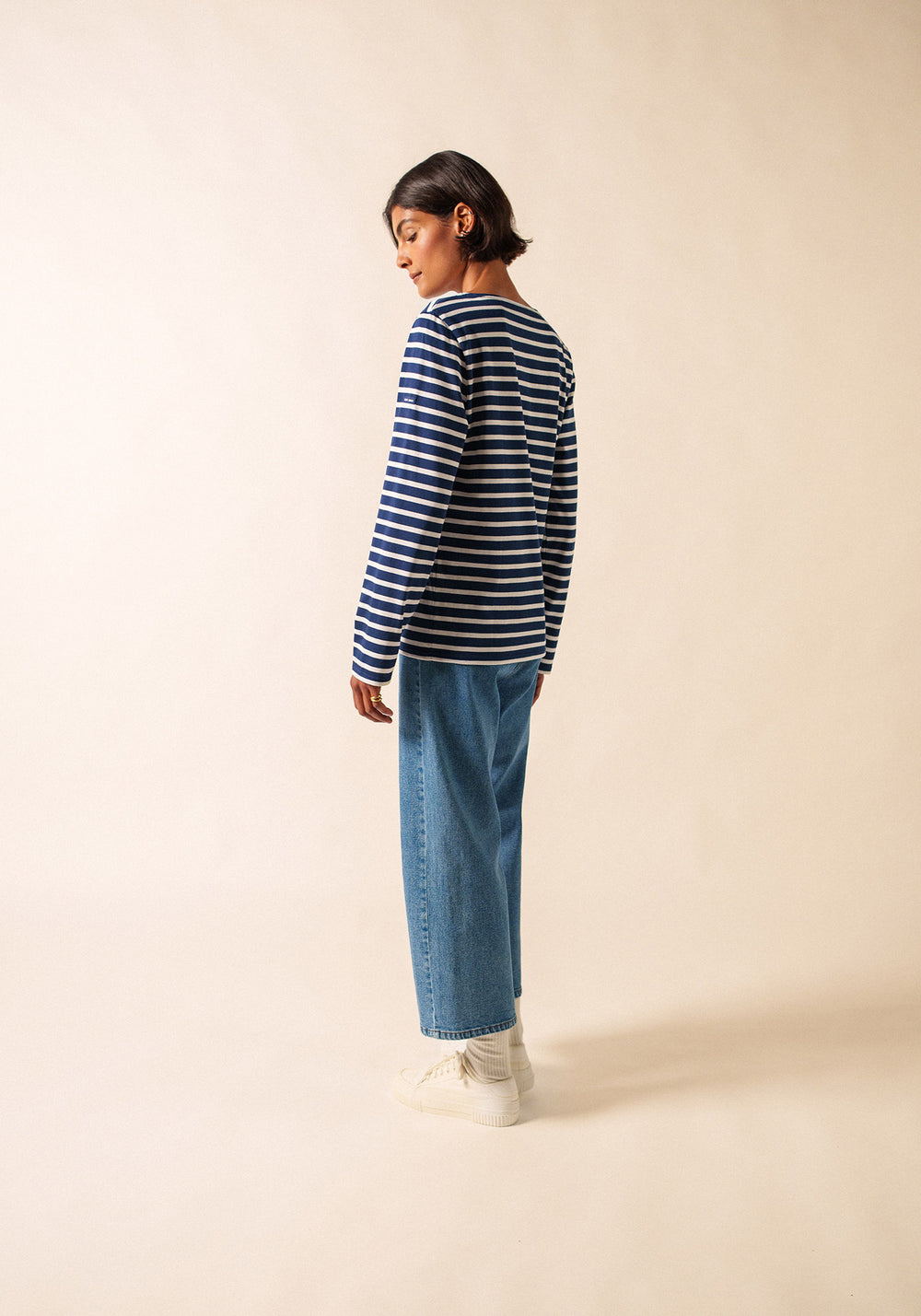 MINQUIERS MODERN Breton Shirt (NAVY / WHITE)