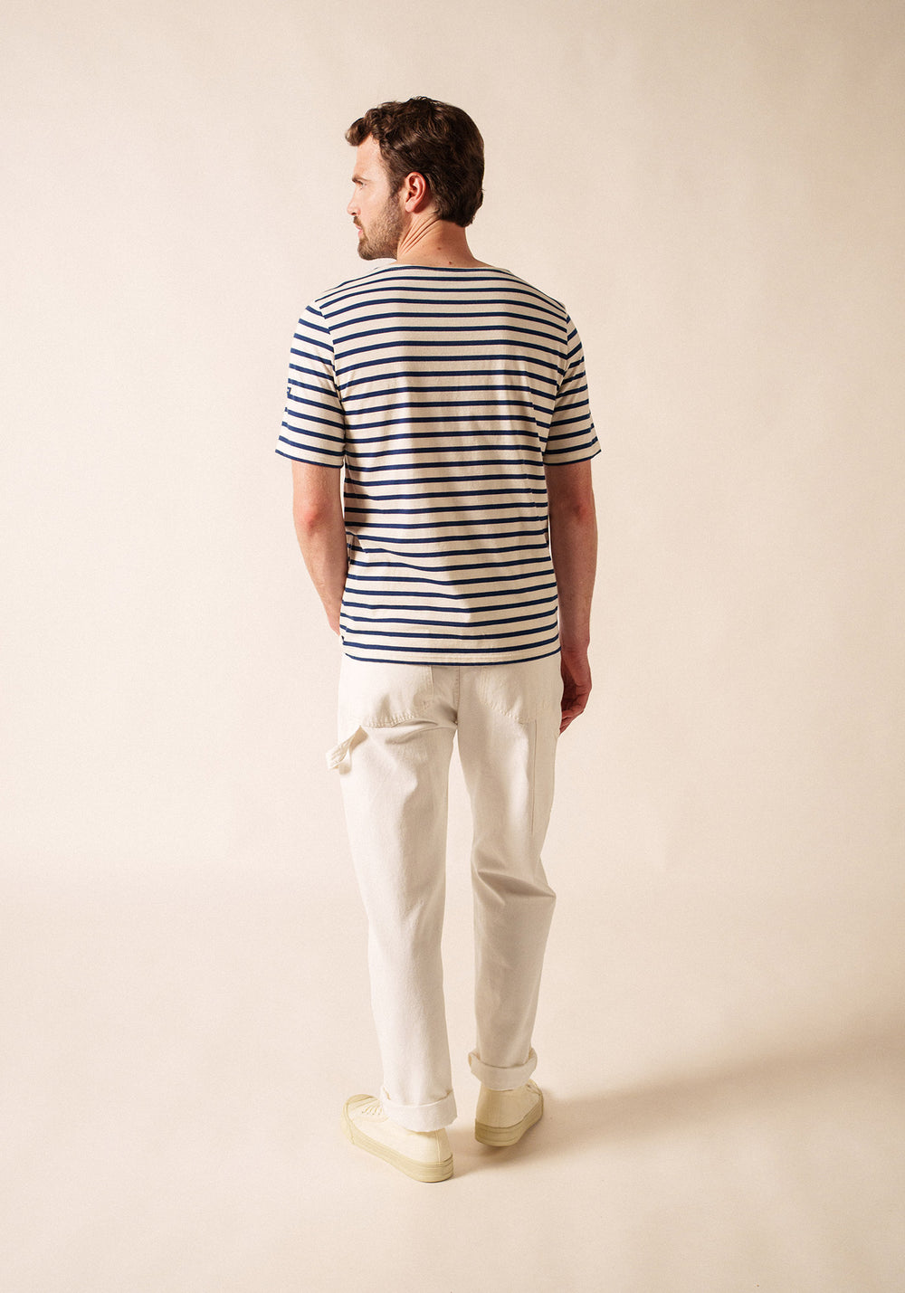 Levant Breton Shirt (ECRU / NAVY)