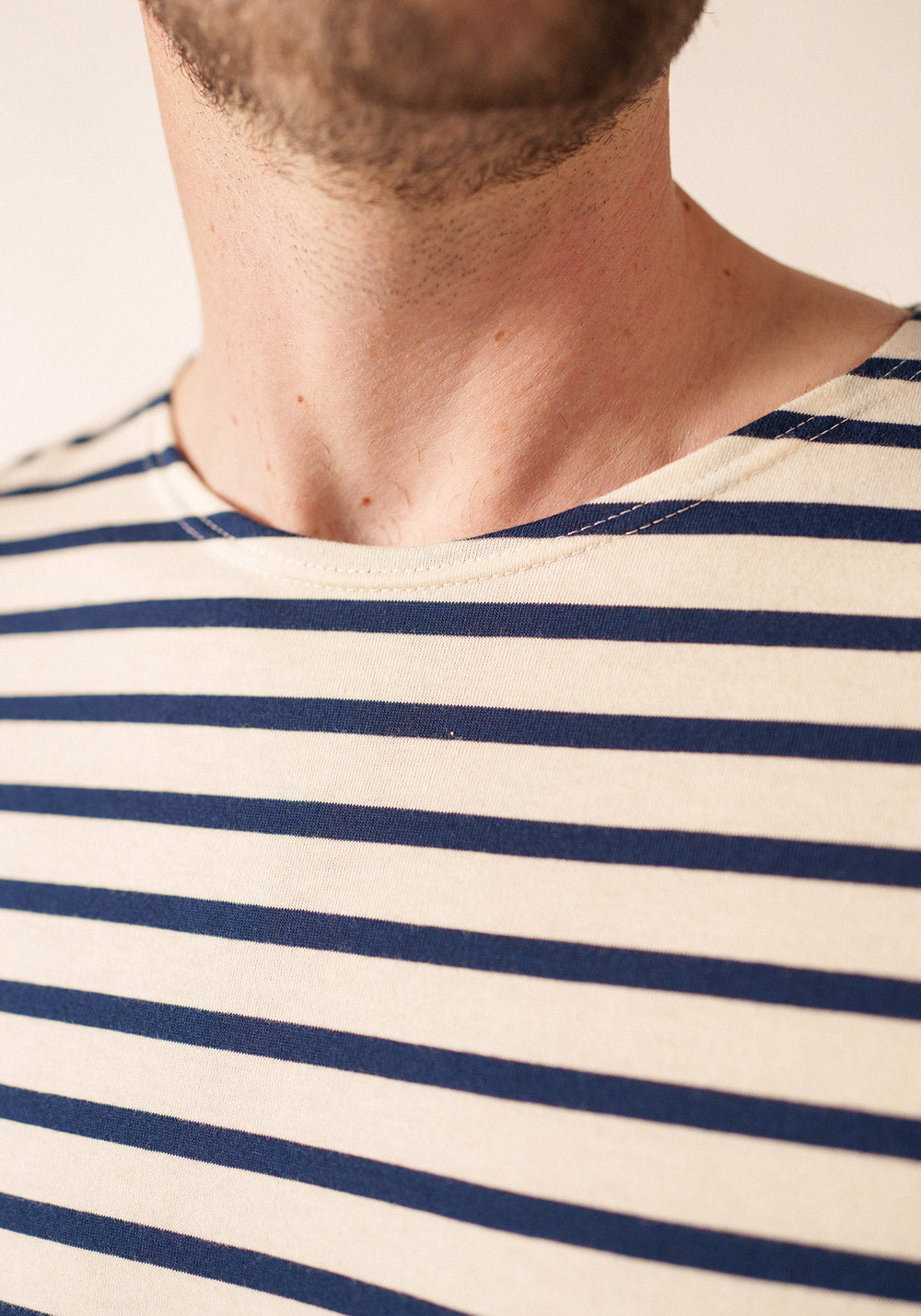 Levant Breton Shirt (ECRU / NAVY)