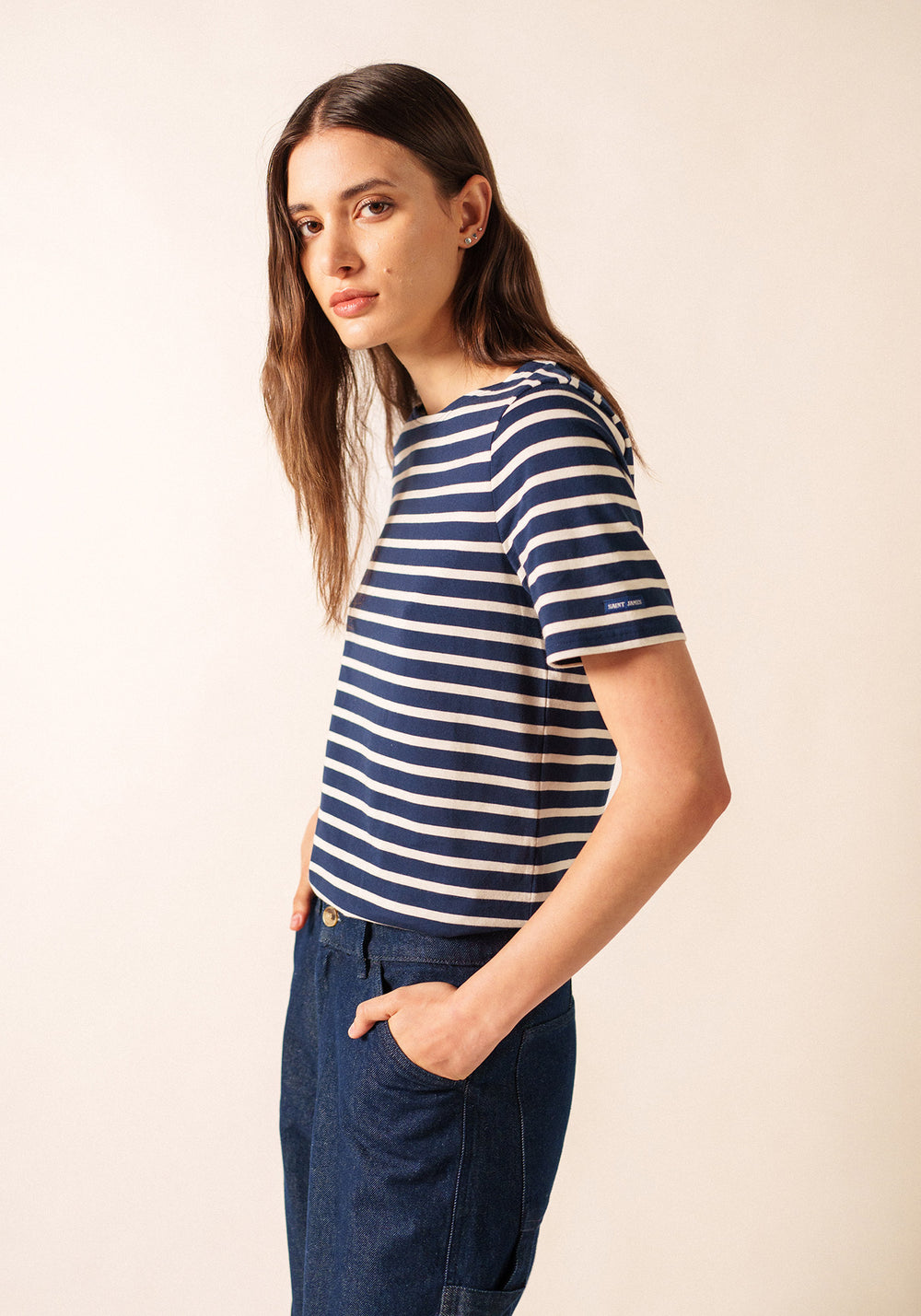 LEVANT MODERN Breton Shirt (NAVY / ECRU)