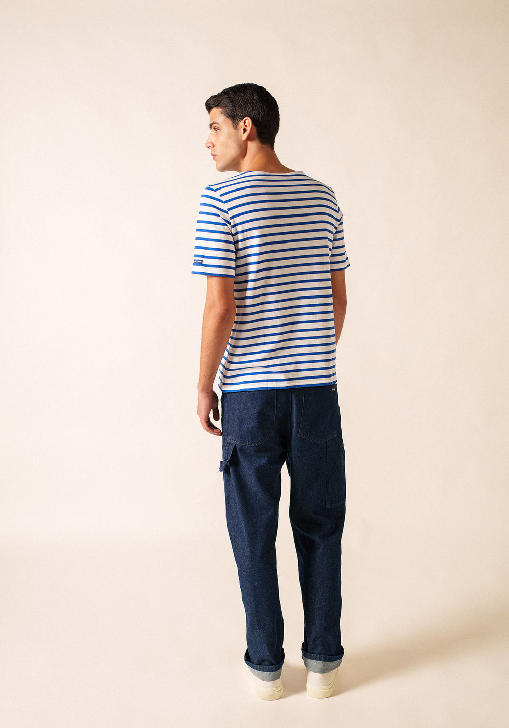 LEVANT MODERN Breton Shirt (WHITE / ROYAL BLUE)