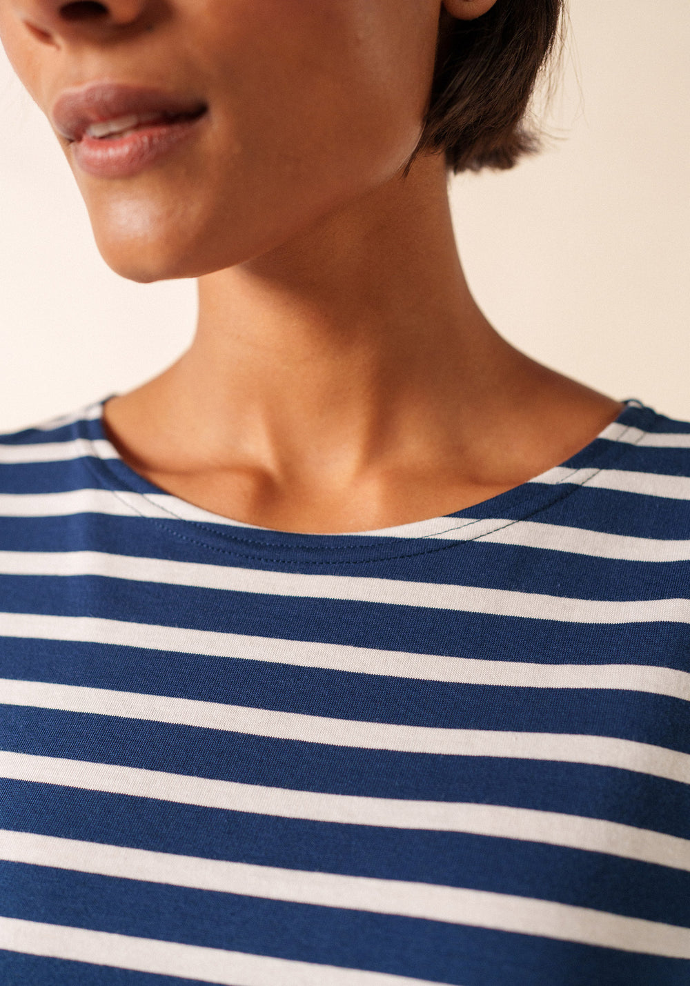 Levant Breton Shirt (NAVY / WHITE)