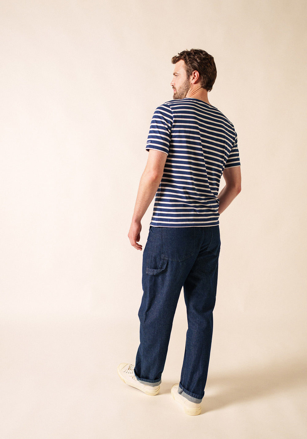 Levant Breton Shirt (NAVY / WHITE)