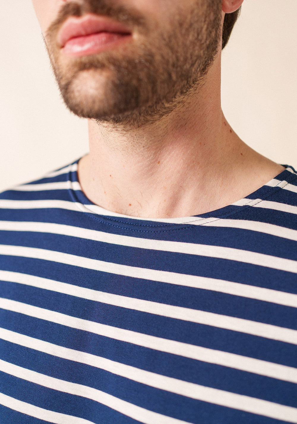 Levant Breton Shirt (NAVY / WHITE)