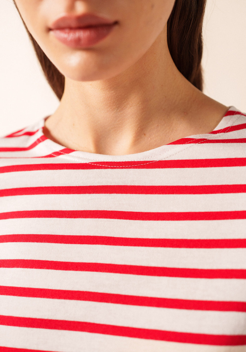 Levant Breton Shirt (WHITE / RED)