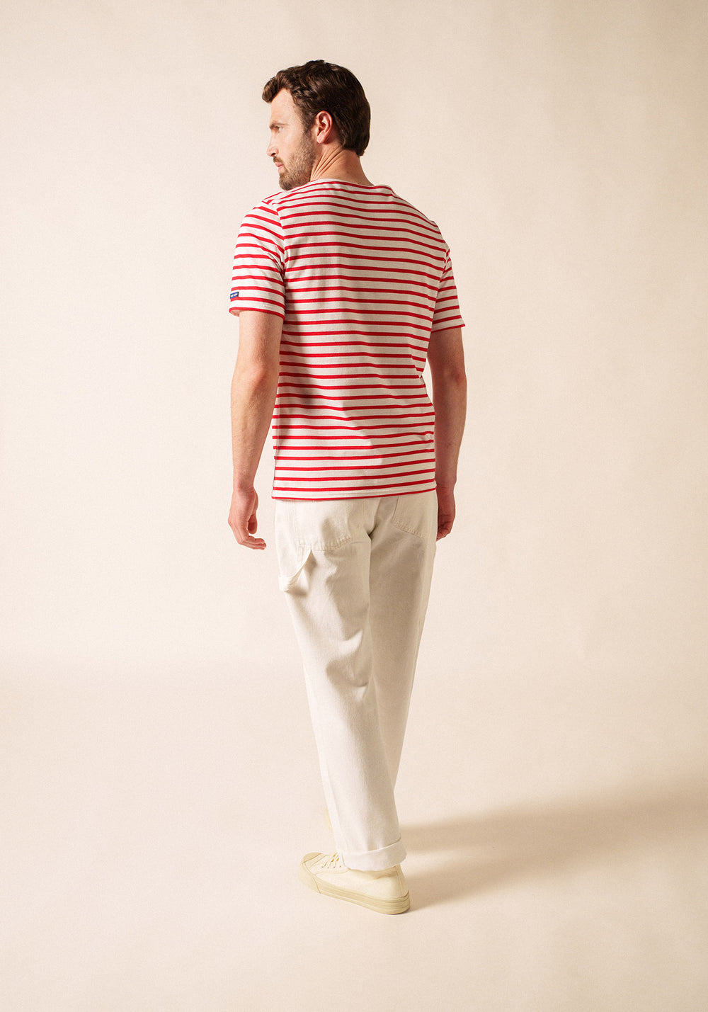 Levant Breton Shirt (WHITE / RED)