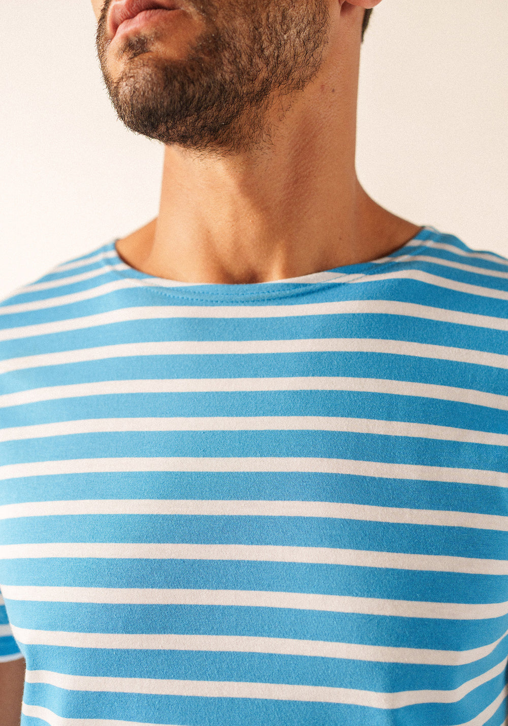 LEVANT MODERN Breton Shirt (CAPRI BLUE / WHITE)