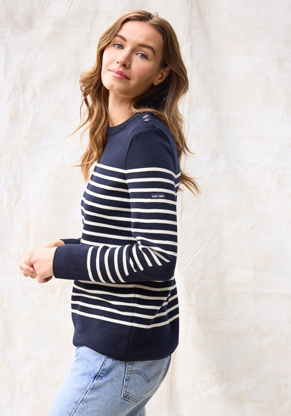Bregancon Breton Sweater (NAVY / IVORY)