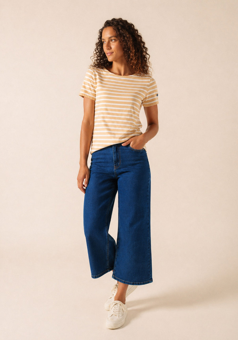 ETRILLE II Nautical Striped Tee (SAIL CANVAS / WHITE)
