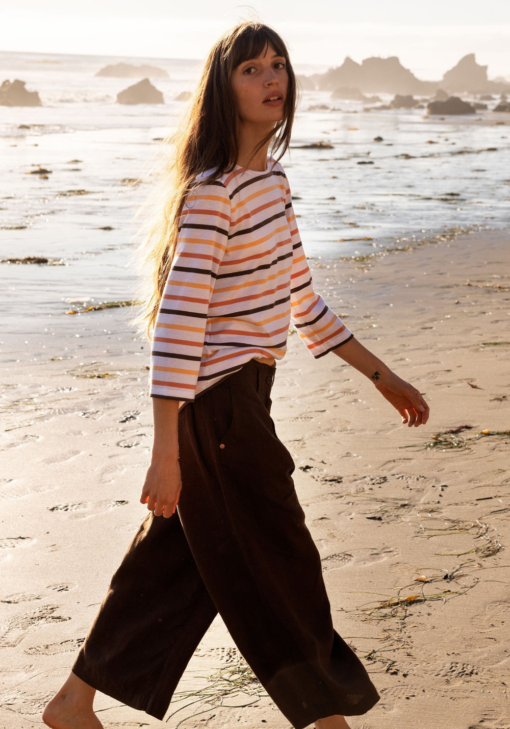 GALATHEE MULTICOLOR Breton Striped Top (INTERWOVEN EARTH)