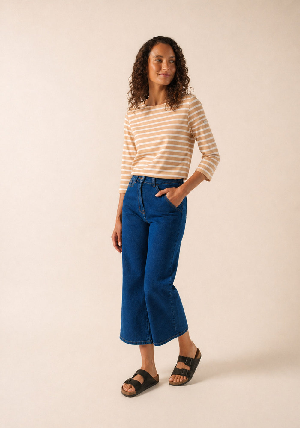 GALATHEE II Breton Striped Top (SAIL CANVAS / WHITE)