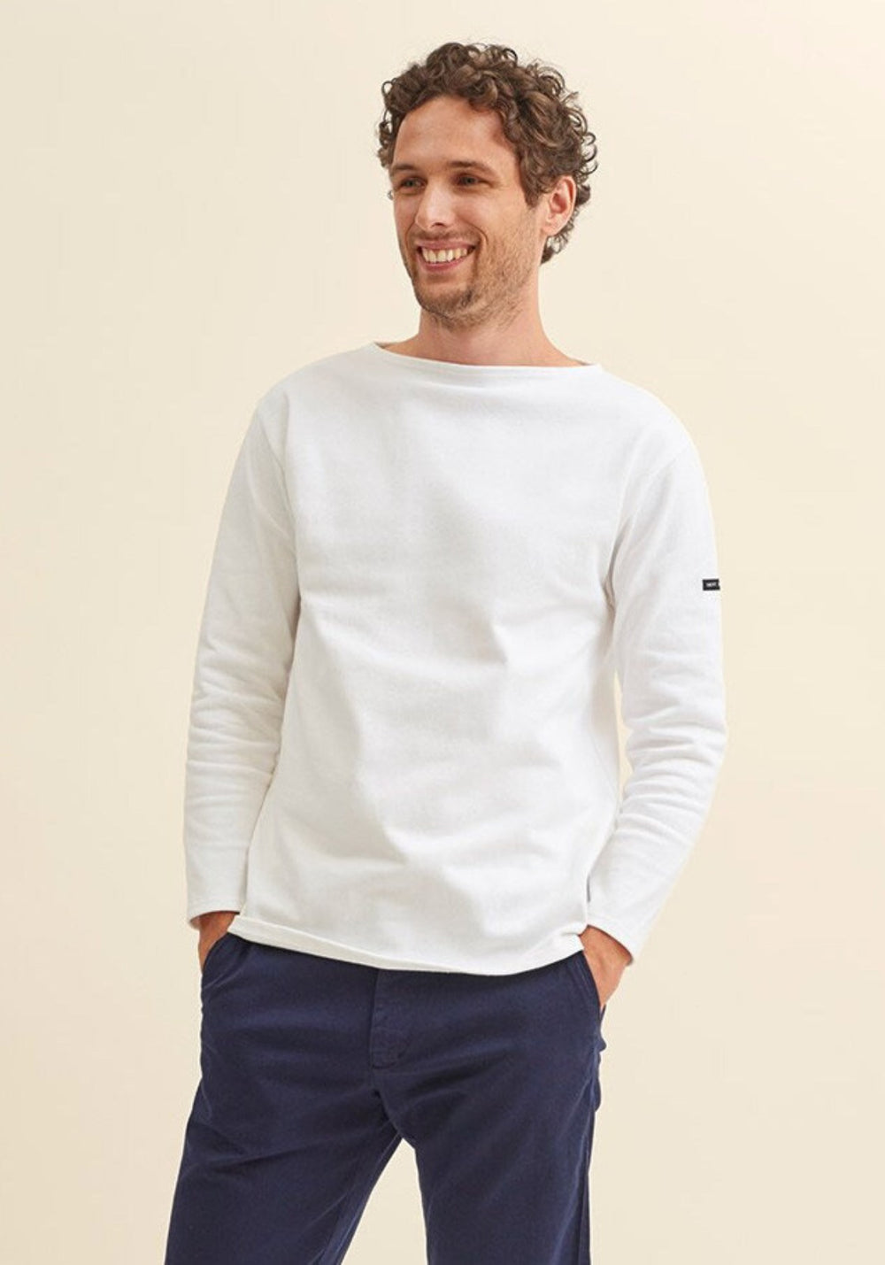 Guildo Boatneck Breton Shirt (ECRU)