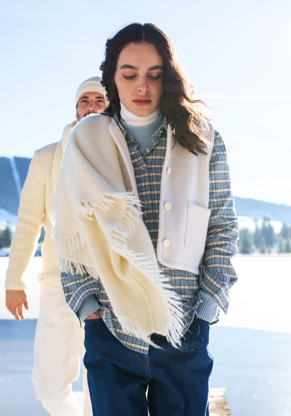 Jura Boiled Wool Vest (WINTER WHITE)