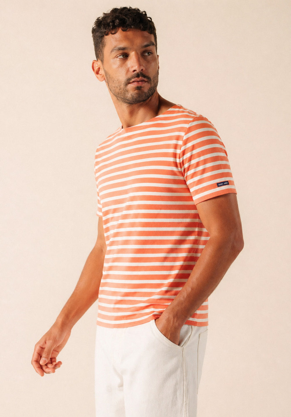 LEVANT MODERN Breton Shirt (CLAY / WHITE)