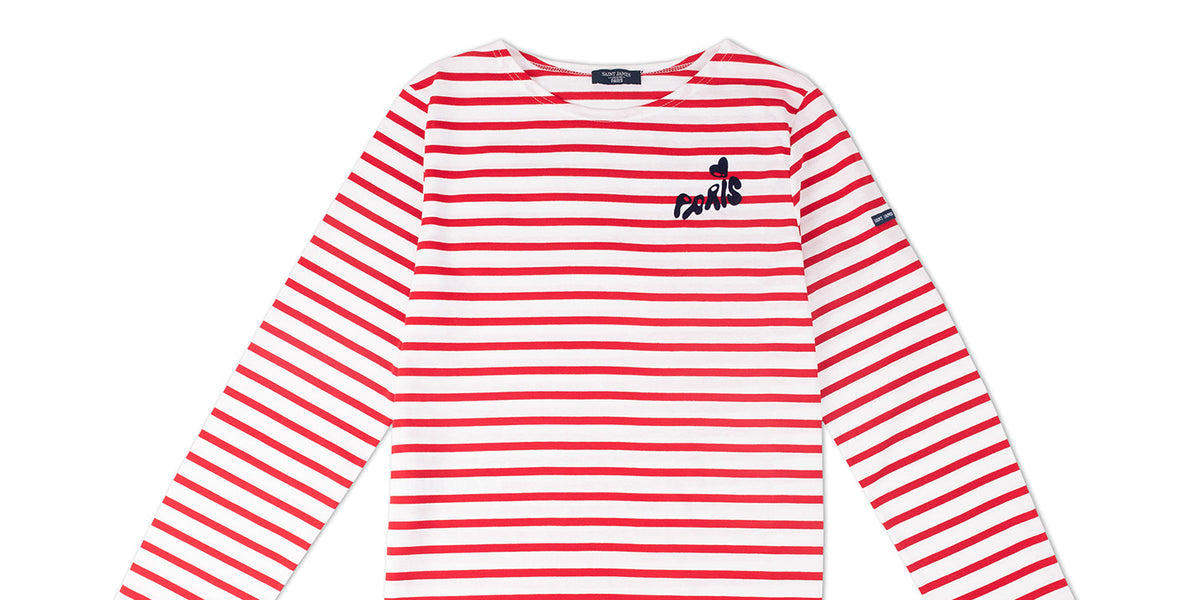 Camicia Uomo Blu Camicia Bretone Saint James - Modello Minquiers Moderne, In Cotone Pettinato, Righe Crema E Blu Navy Saint Barth Costume - Foto 9