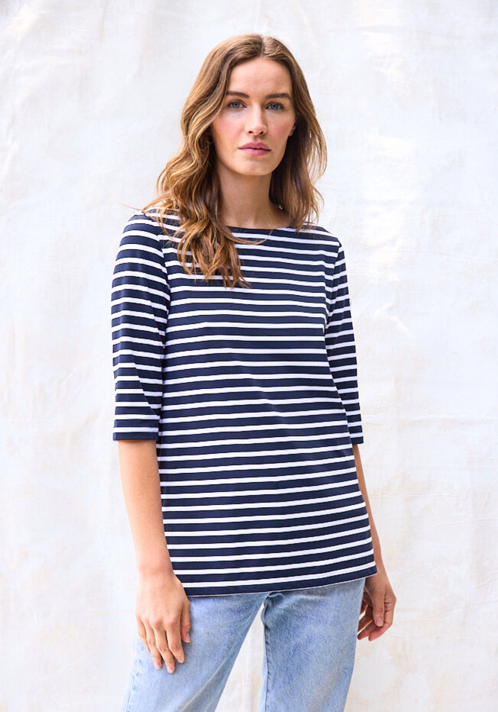 Phare Anti-Uv Striped Tunic (NAVY / WHITE)