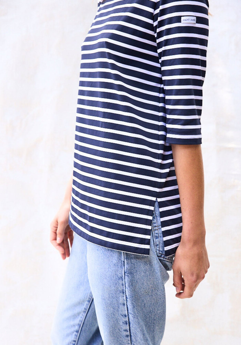 Phare Anti-Uv Striped Tunic (NAVY / WHITE)