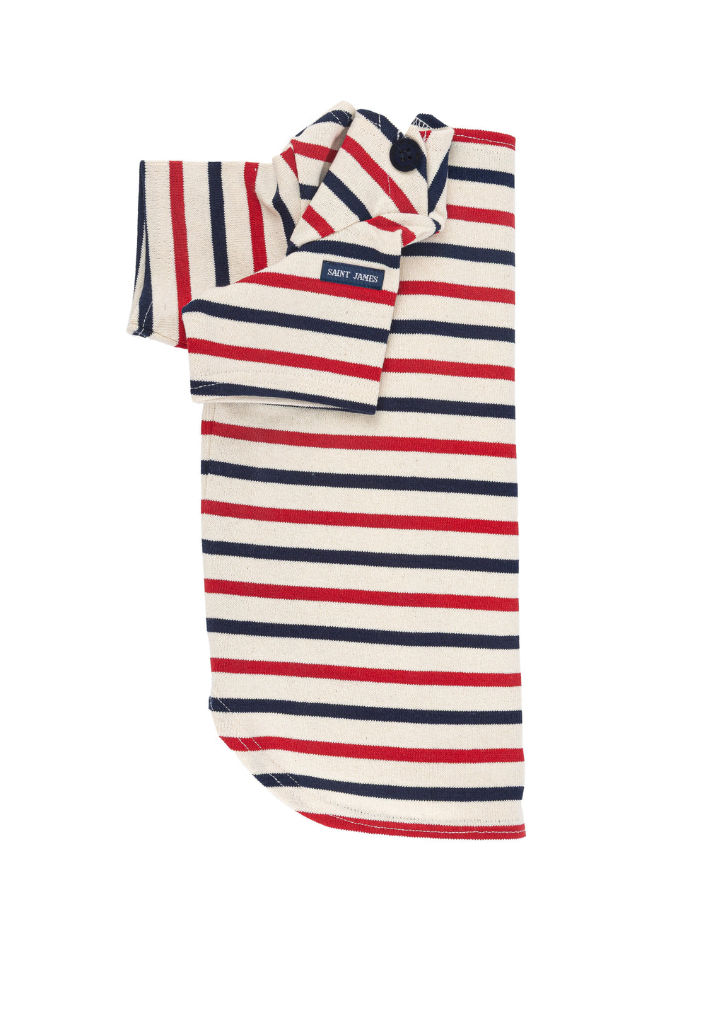 PARISIAN PUP Tri-Color Shirt (ECRU / NAVY / RED)