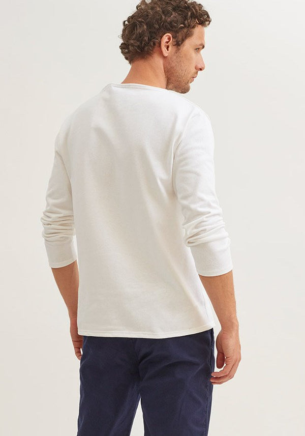 Guildo Boatneck Breton Shirt (ECRU)