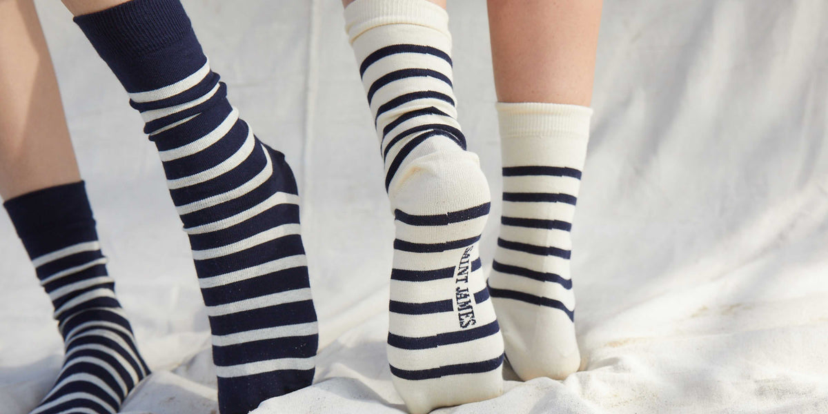 Nautical Stripe Socks  Saint James® Breton Knitwear – Saint James USA
