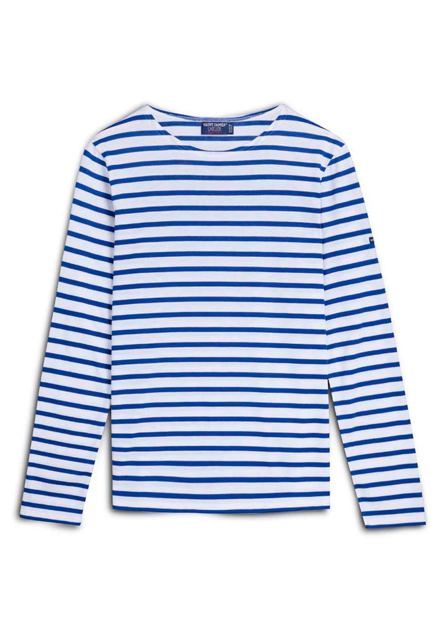 Minquidame Breton Shirt (WHITE / ROYAL BLUE)