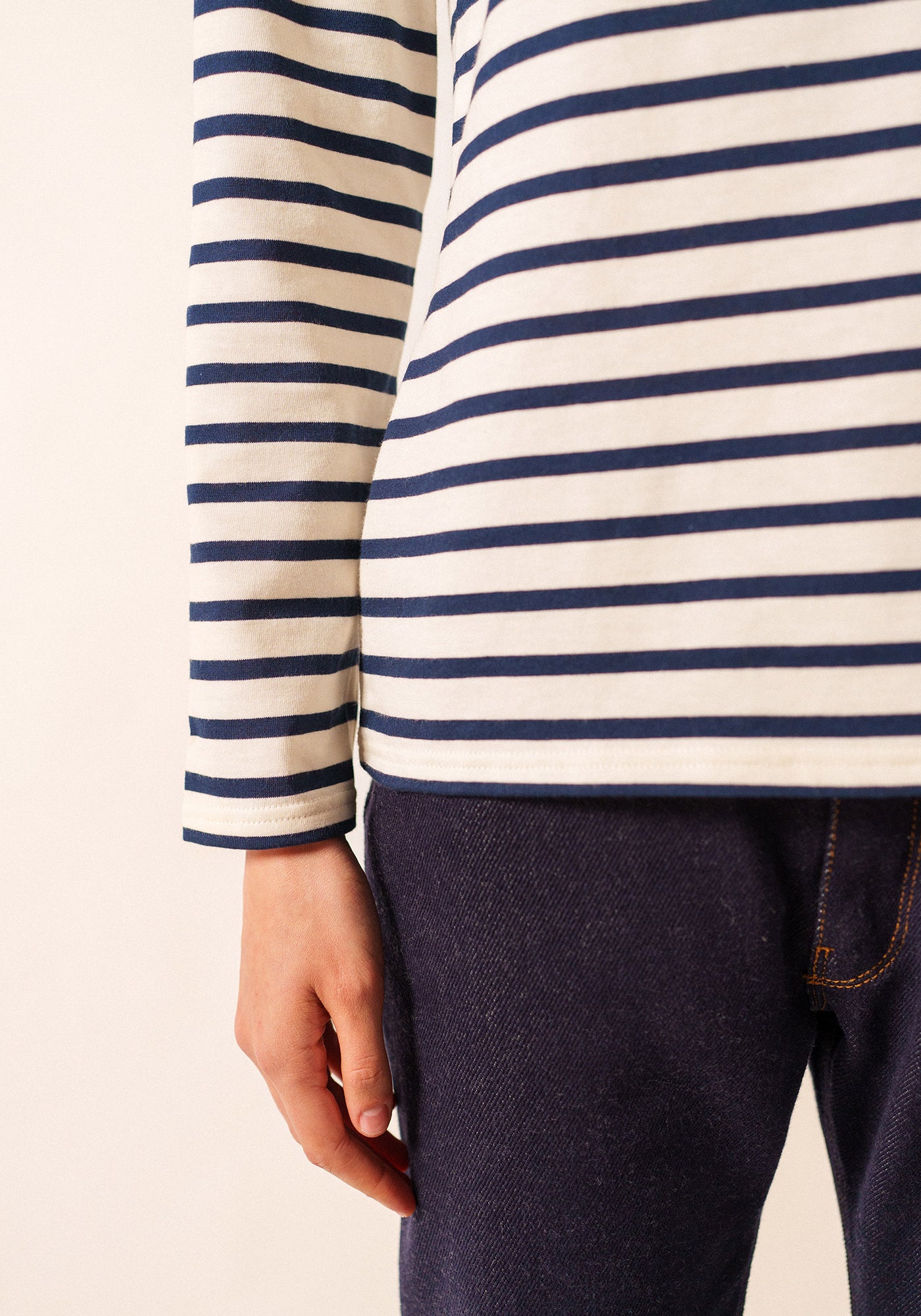 Minquidame Breton Shirt (ECRU / NAVY)