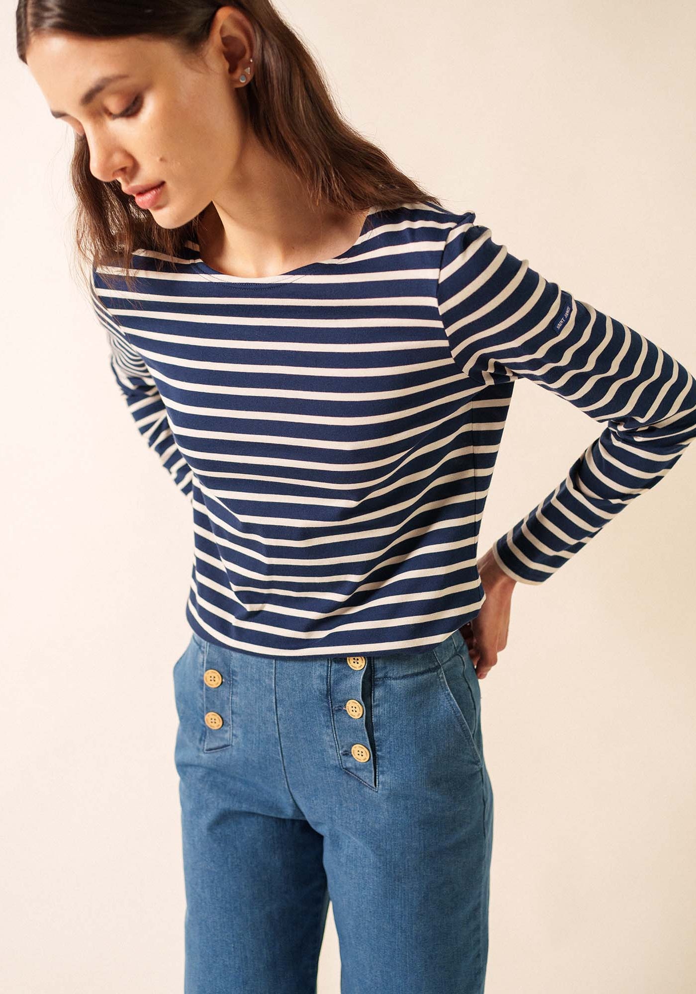 Minquidame Breton Shirt (NAVY / ECRU)