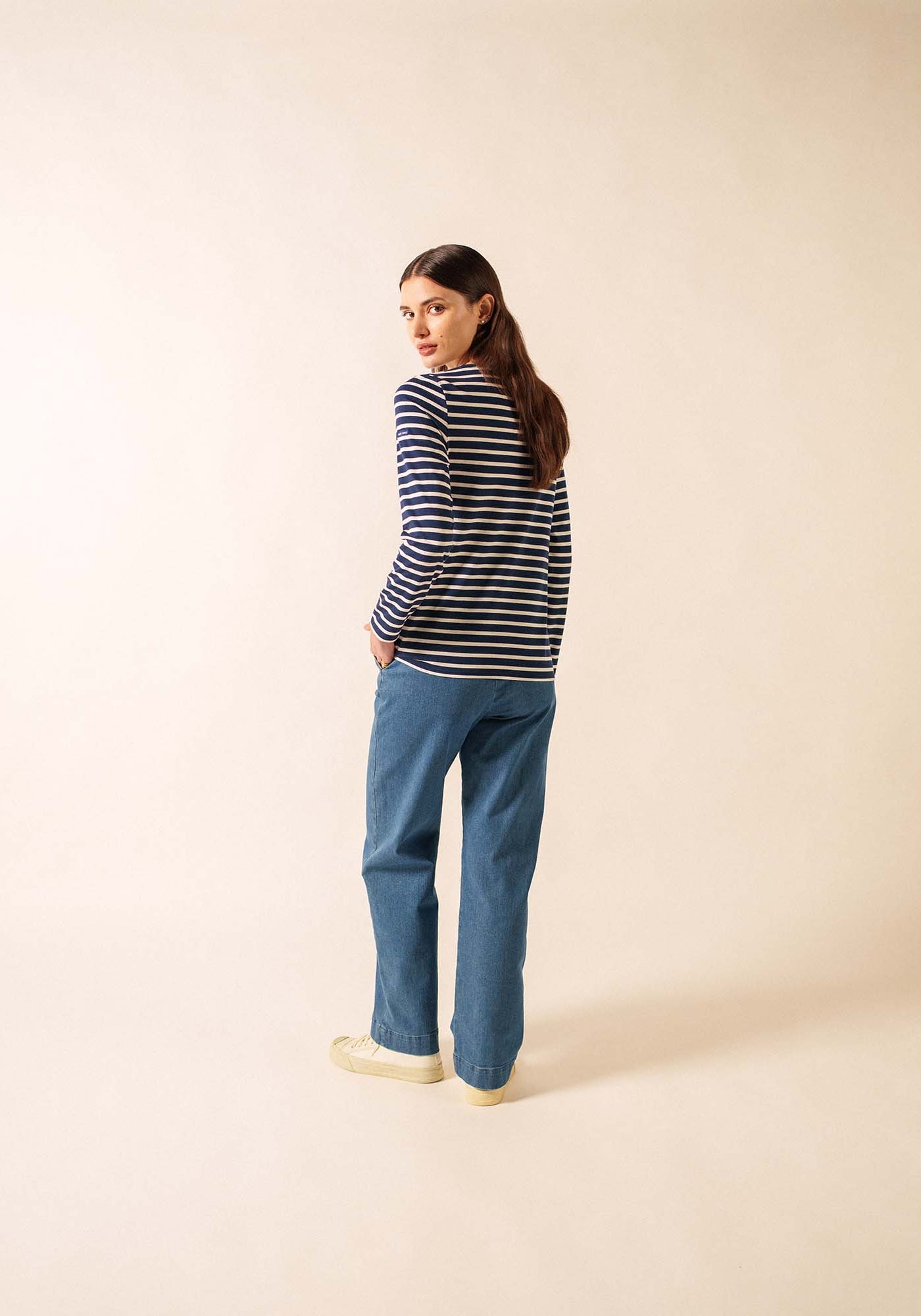 Minquidame Breton Shirt (NAVY / ECRU)