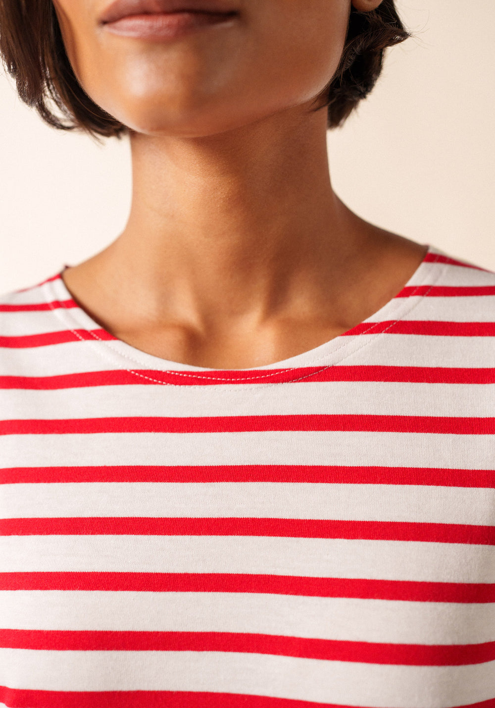 Minquidame Breton Shirt (WHITE / RED)