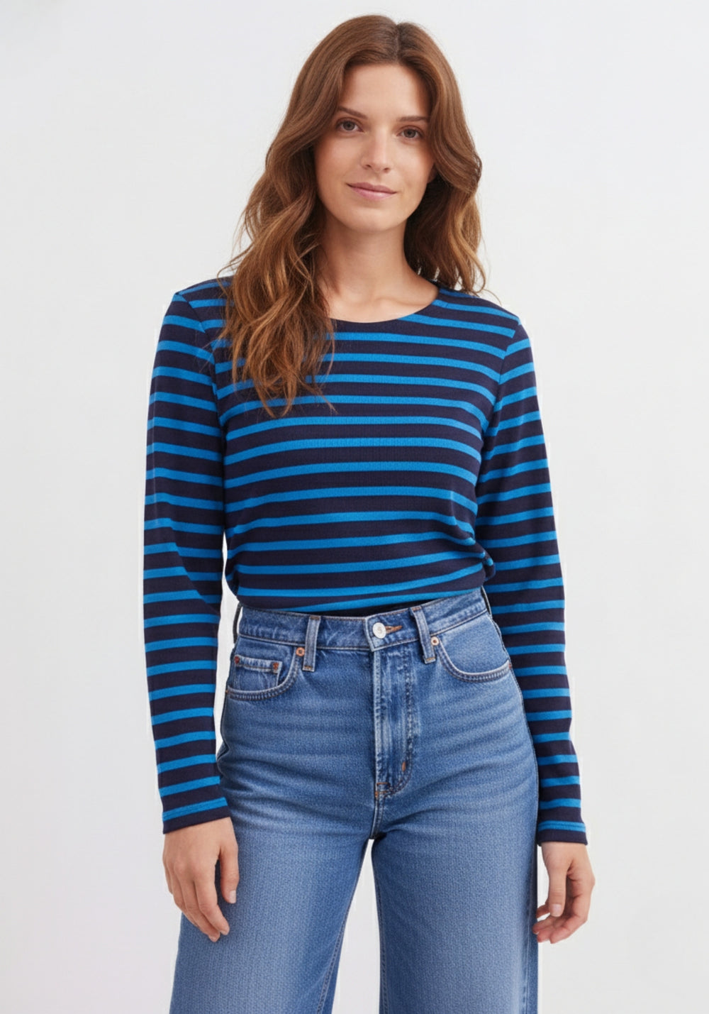 Minquidame Breton Shirt (NAVY / DEEP TEAL)