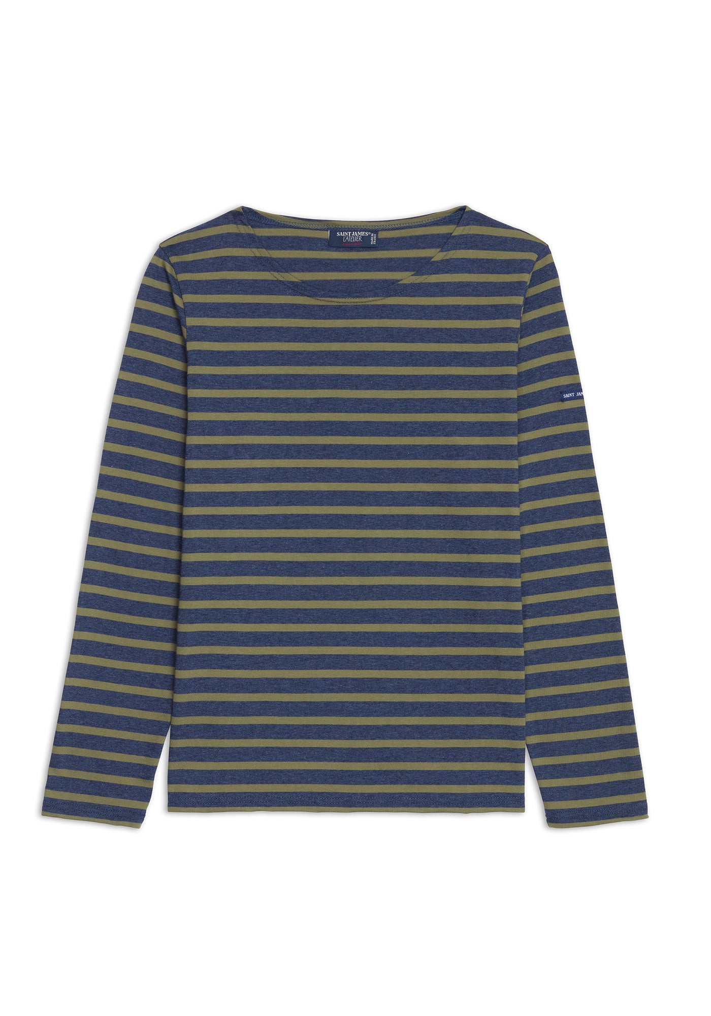 Minquidame Breton Shirt (DENIM BLUE / OLIVE GREEN)