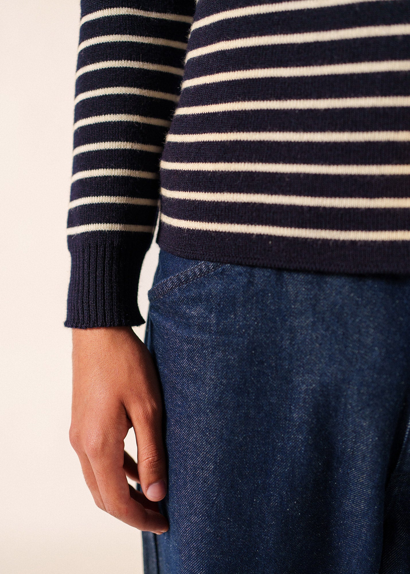 Wool Fisherman Sweater - Matelot - Saint James Slim Fit • Saint