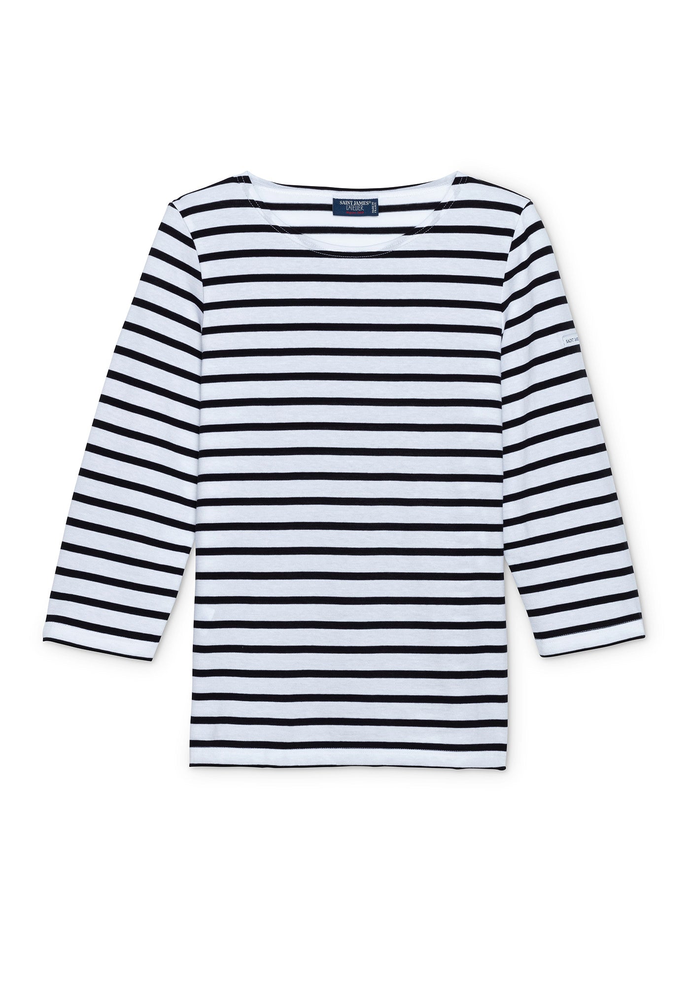 Galathee II Breton Striped Top (WHITE / BLACK)