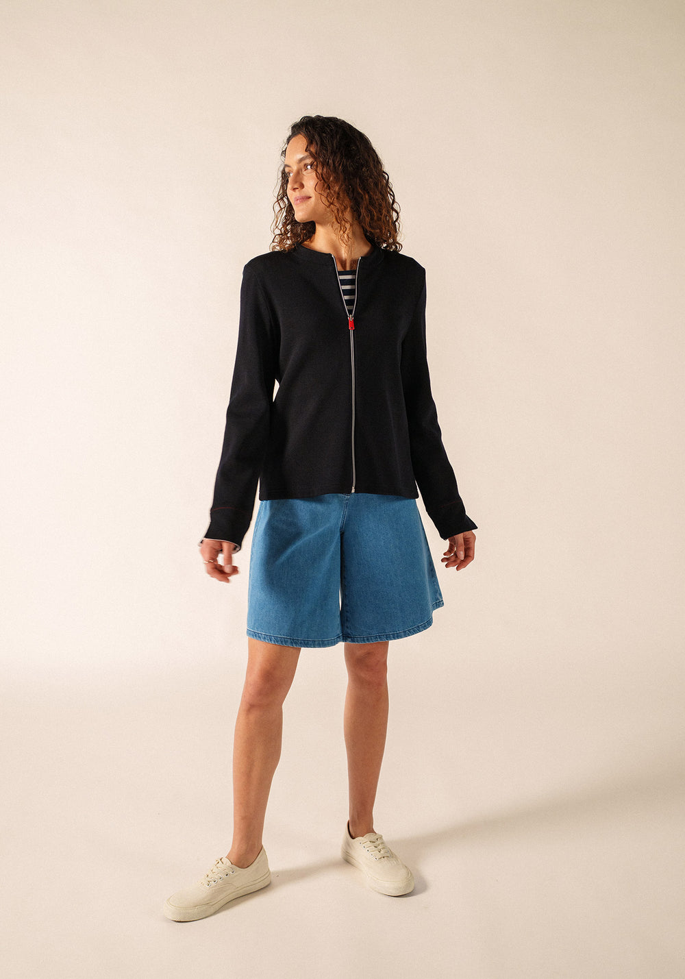 La Rochelle Zip Jacket (NAVY)