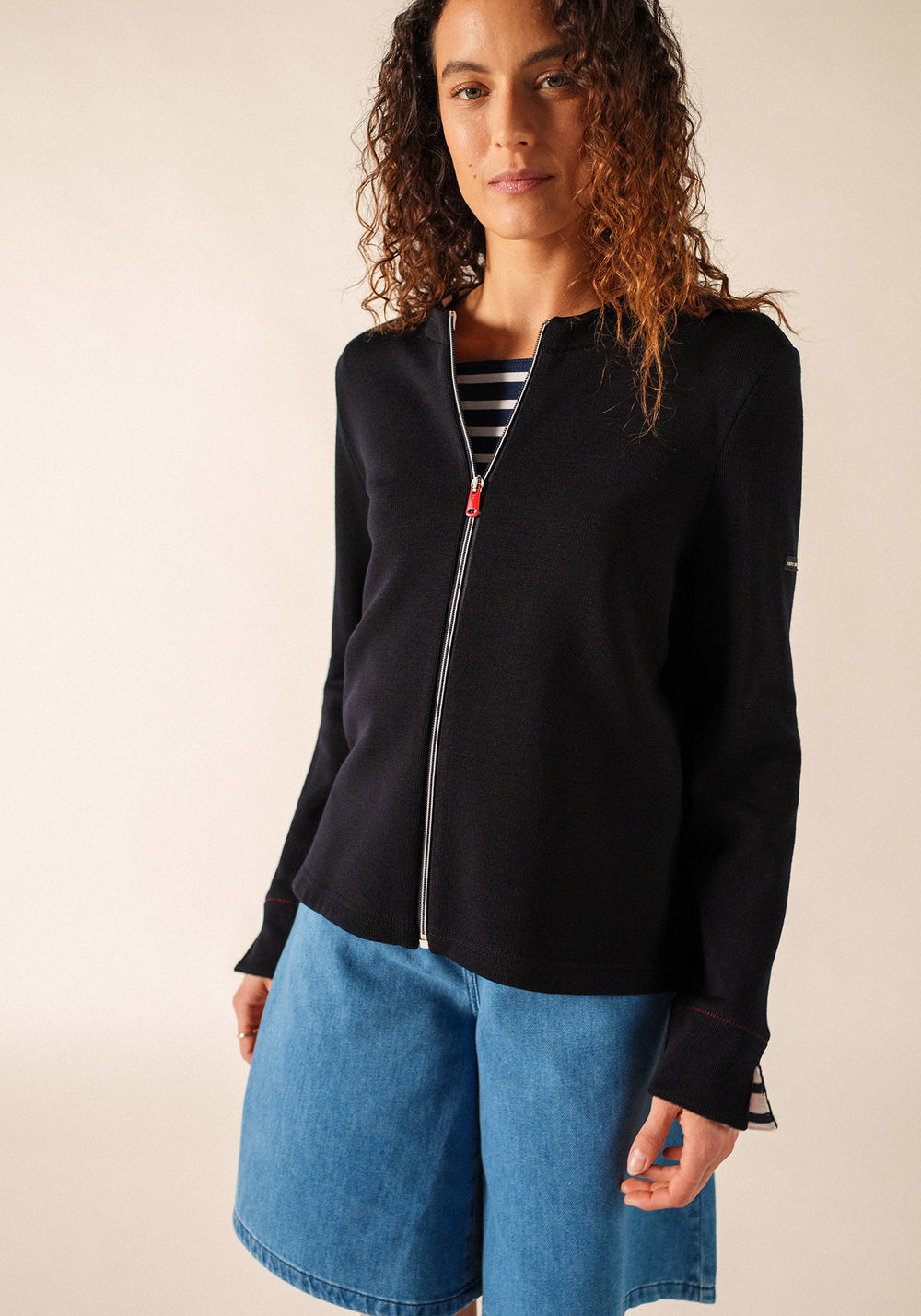 La Rochelle Zip Jacket (NAVY)