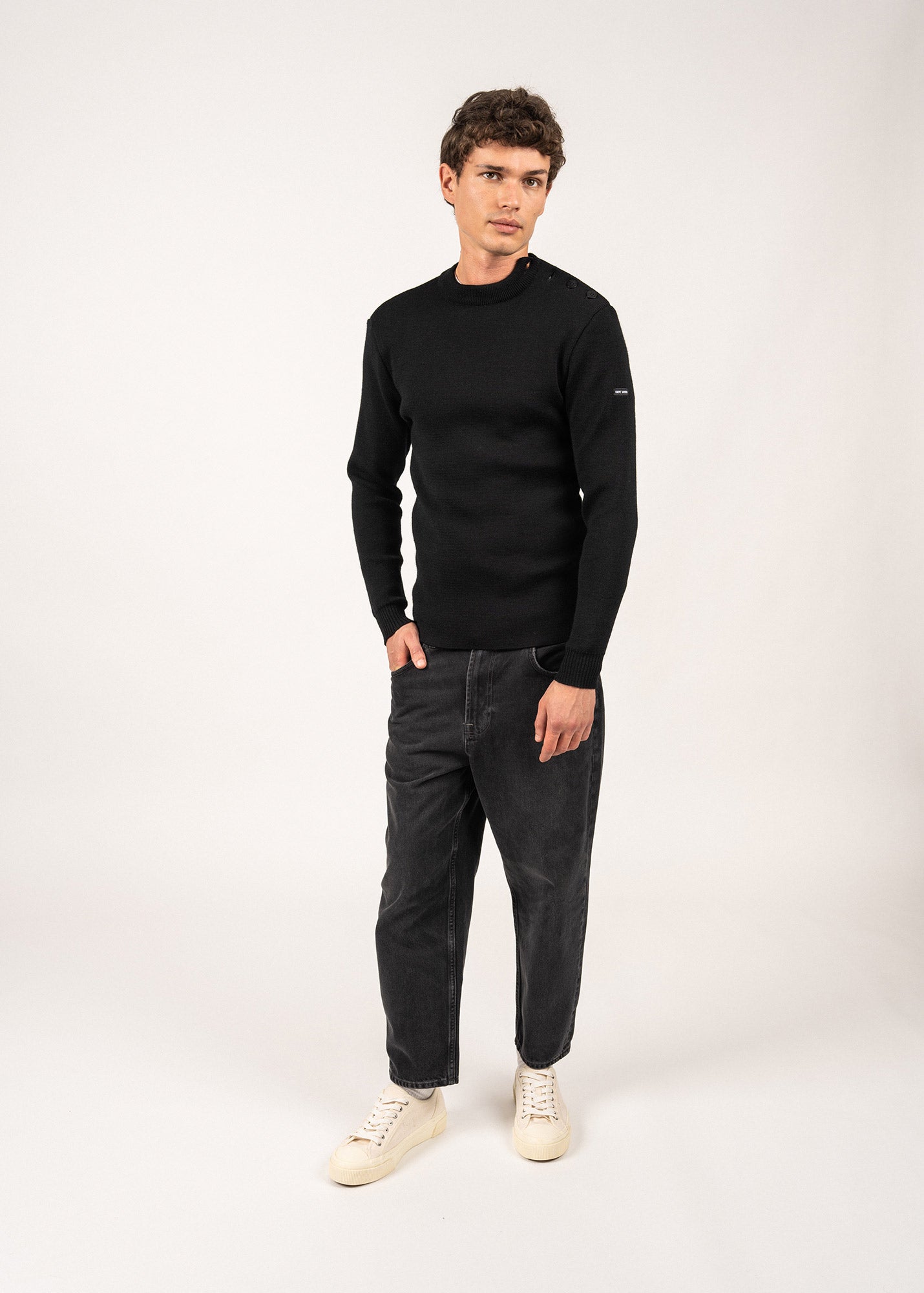 bukht ブフト FISHERMAN'S SWEATER - HAND KNITTING フィッシャーマンセーター B-M71301 1(S) ブラック ニット プルオーバー トップス【新古品】【中古】【bukht】 楽天市場】bukht ブフト FISHERMAN'S SWEATER - HAND KNITTING