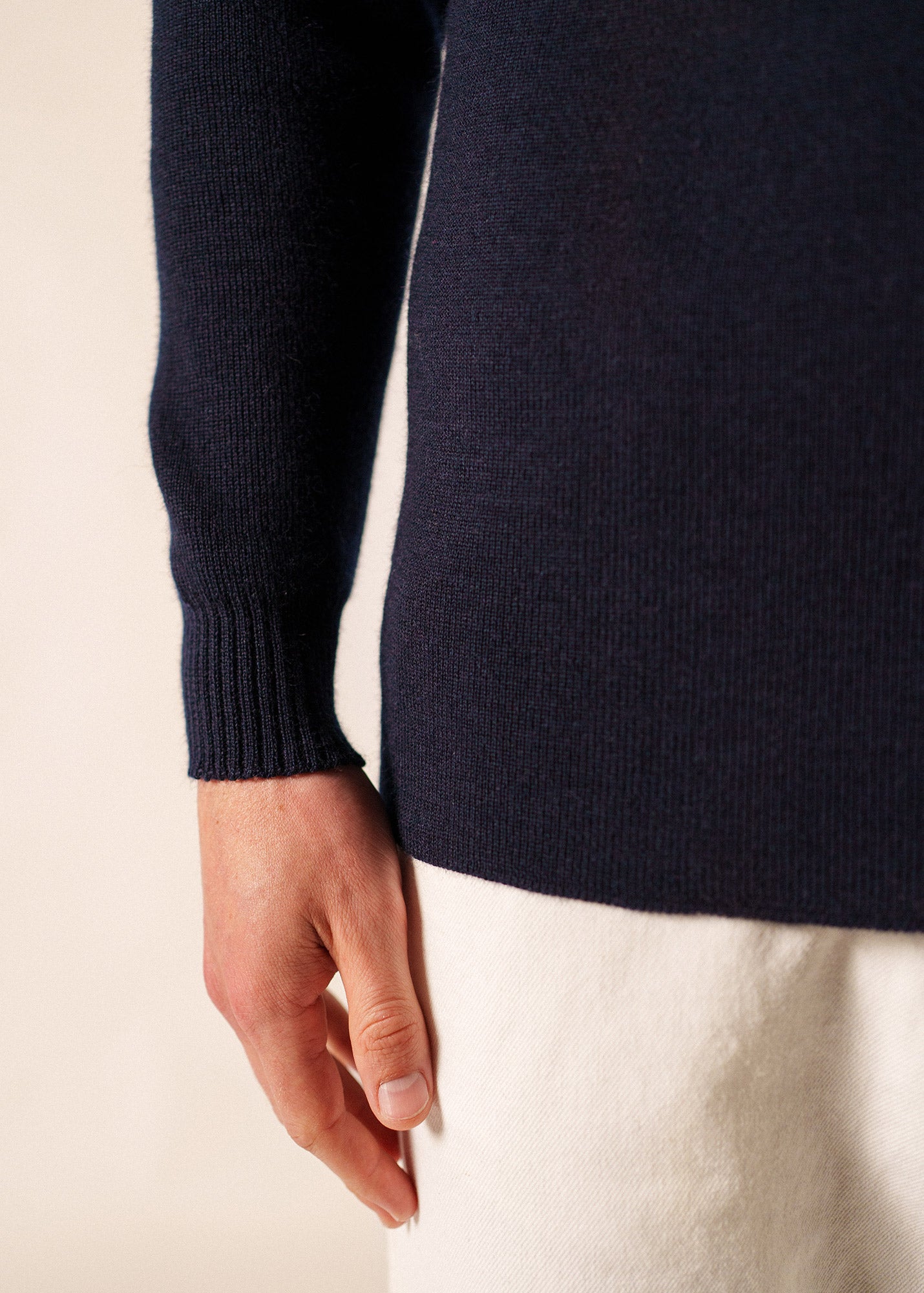 Men's Navy Turtleneck Sweater | Slim fit | Saint James® • Saint