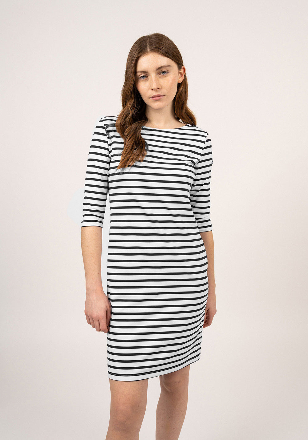 Propriano Anti-Uv Nautical Dress (WHITE / BLACK)