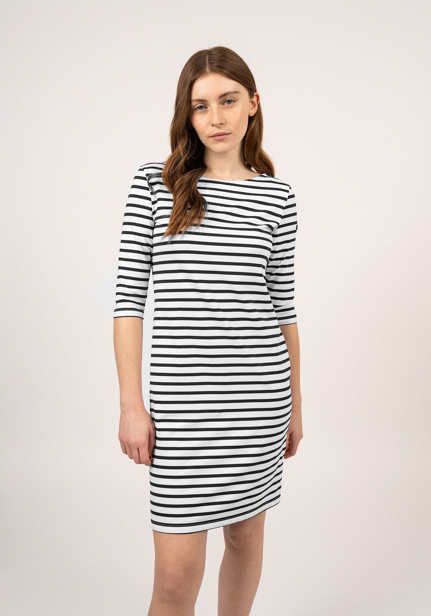 Propriano Anti-Uv Nautical Dress (WHITE / BLACK)