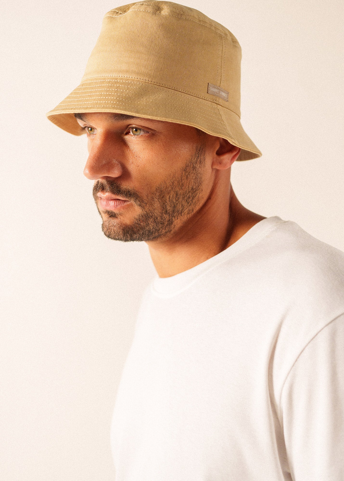 Bucket Hat - Almond - Cotton - Saint James • Saint James USA