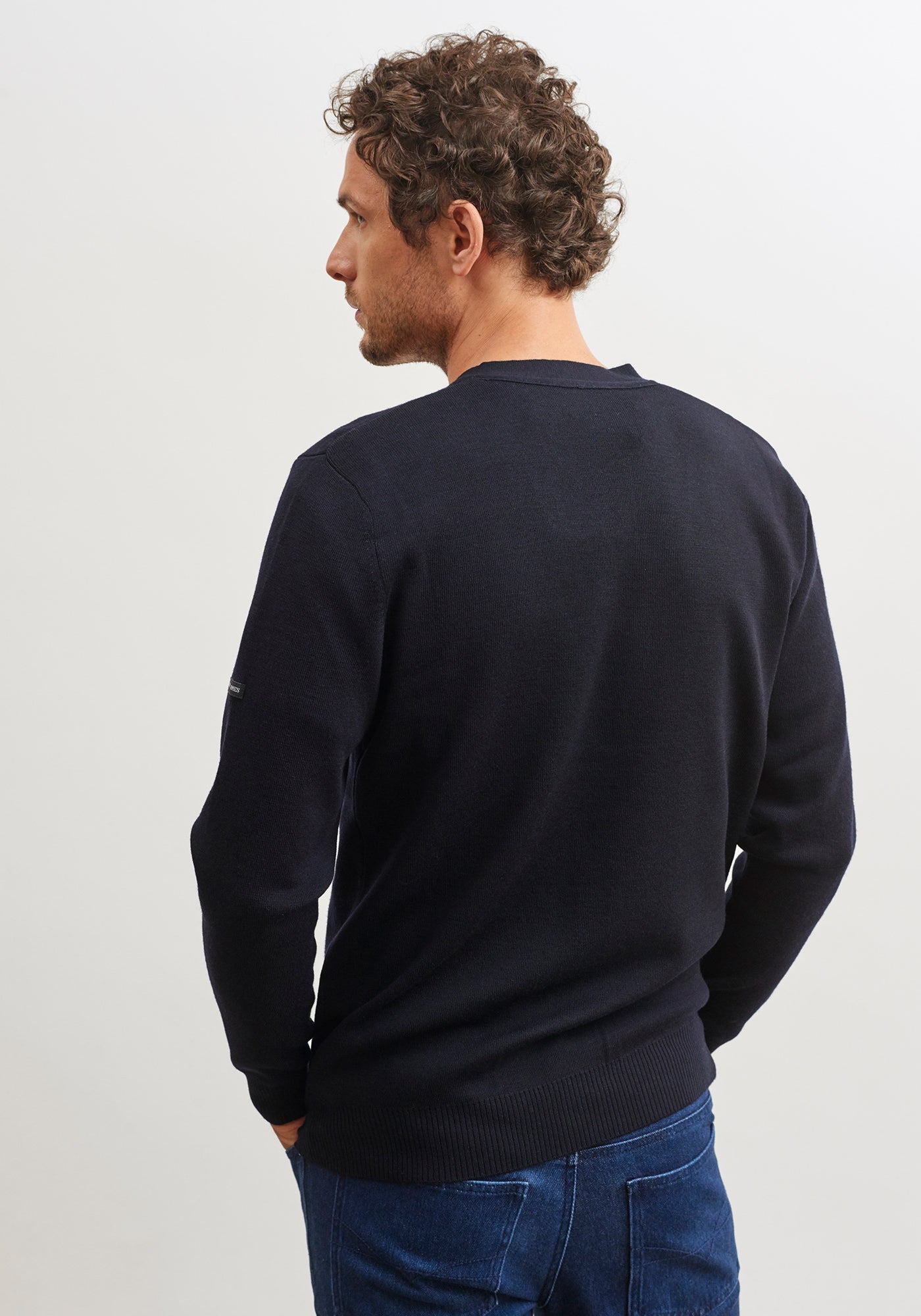 Guingamp Wool Cardigan (NAVY)