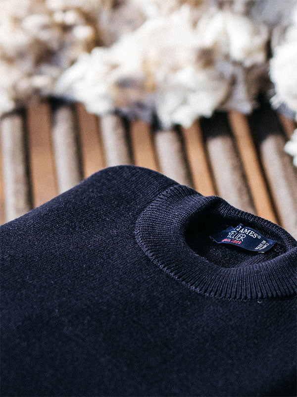 Breton Striped Fisherman Sweater - Shoulder Buttons - Saint James
