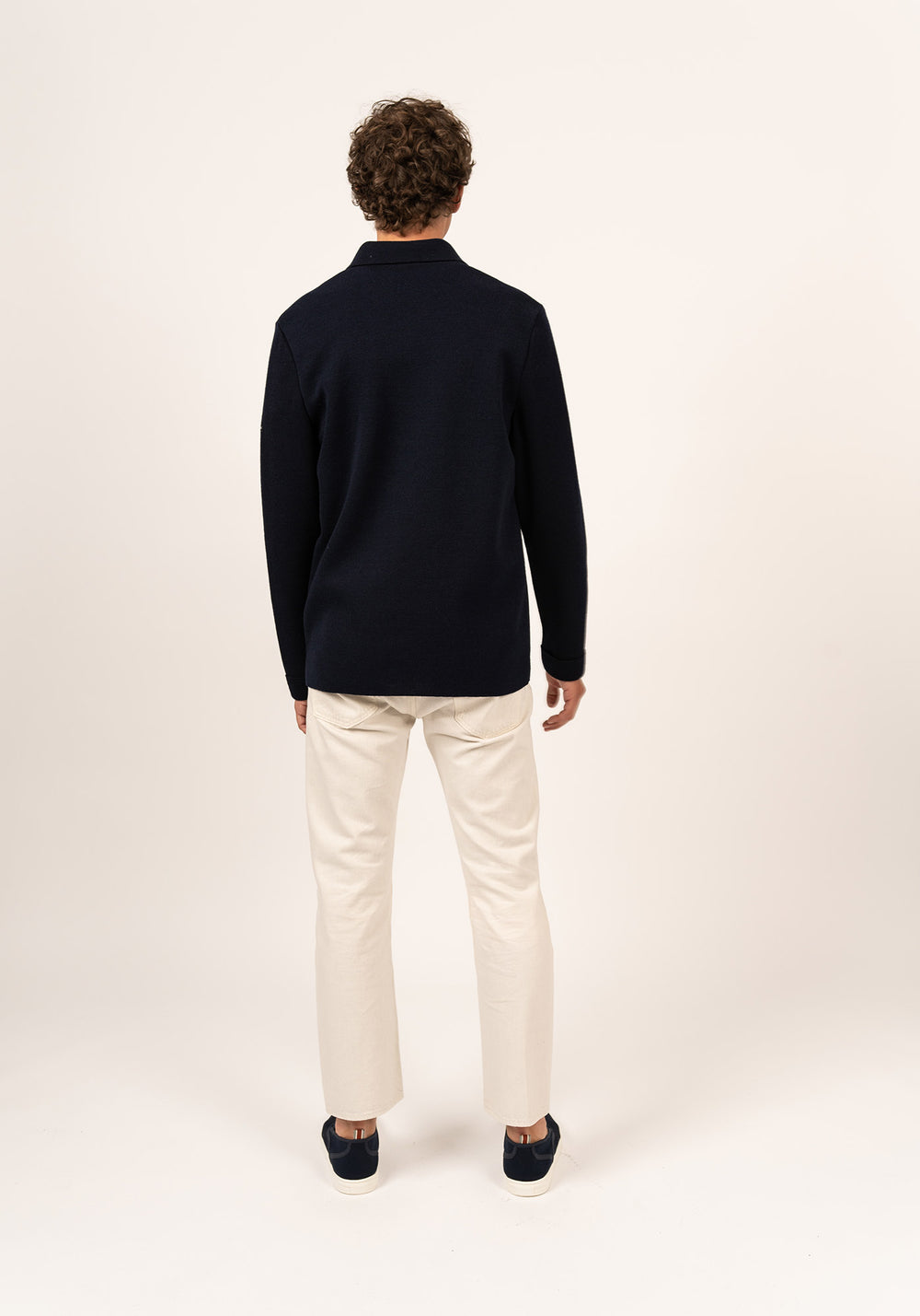 Cork II Wool Cardigan (NAVY)
