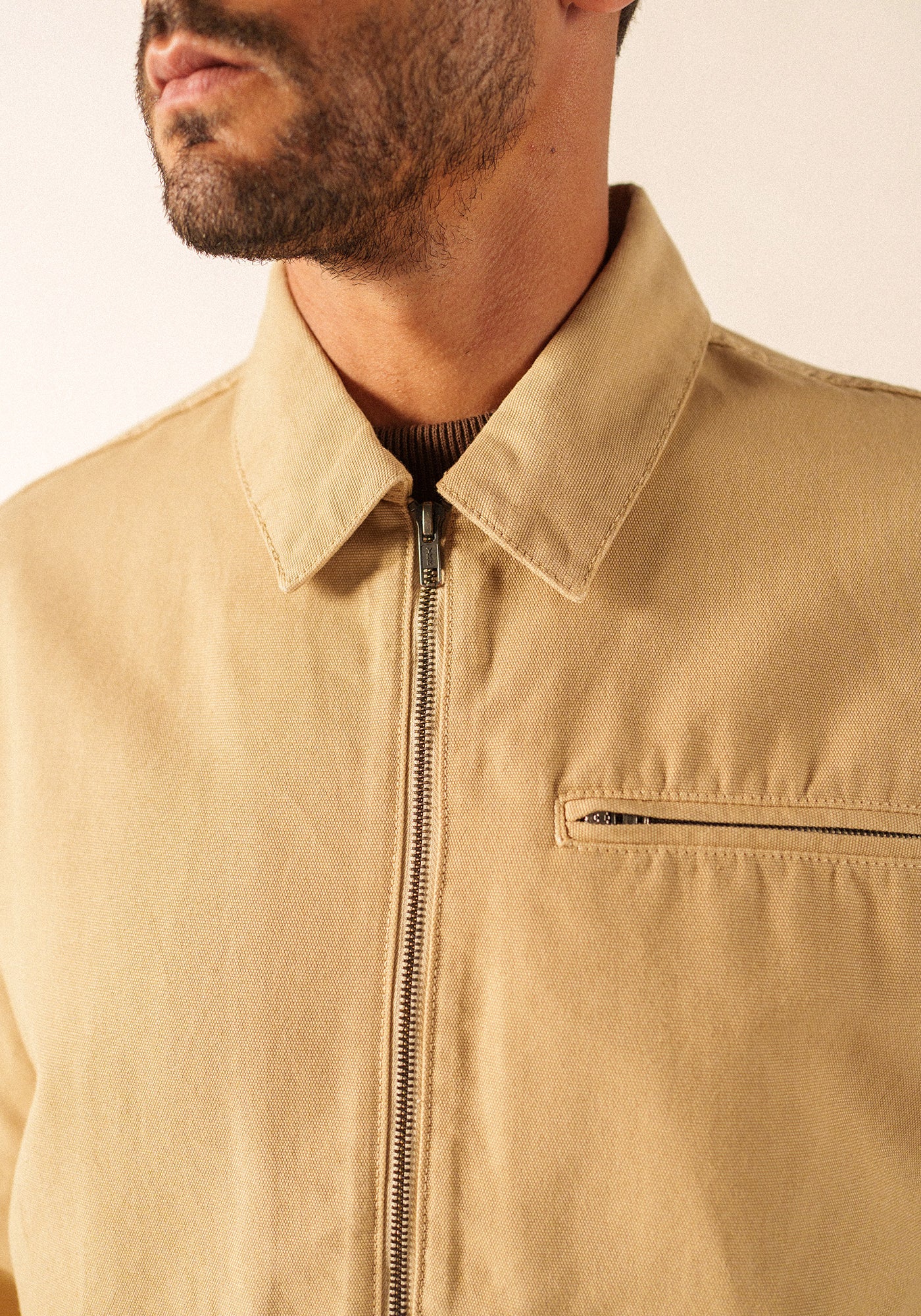 Zephyr cotton canvas jacket (SAIL CANVAS)