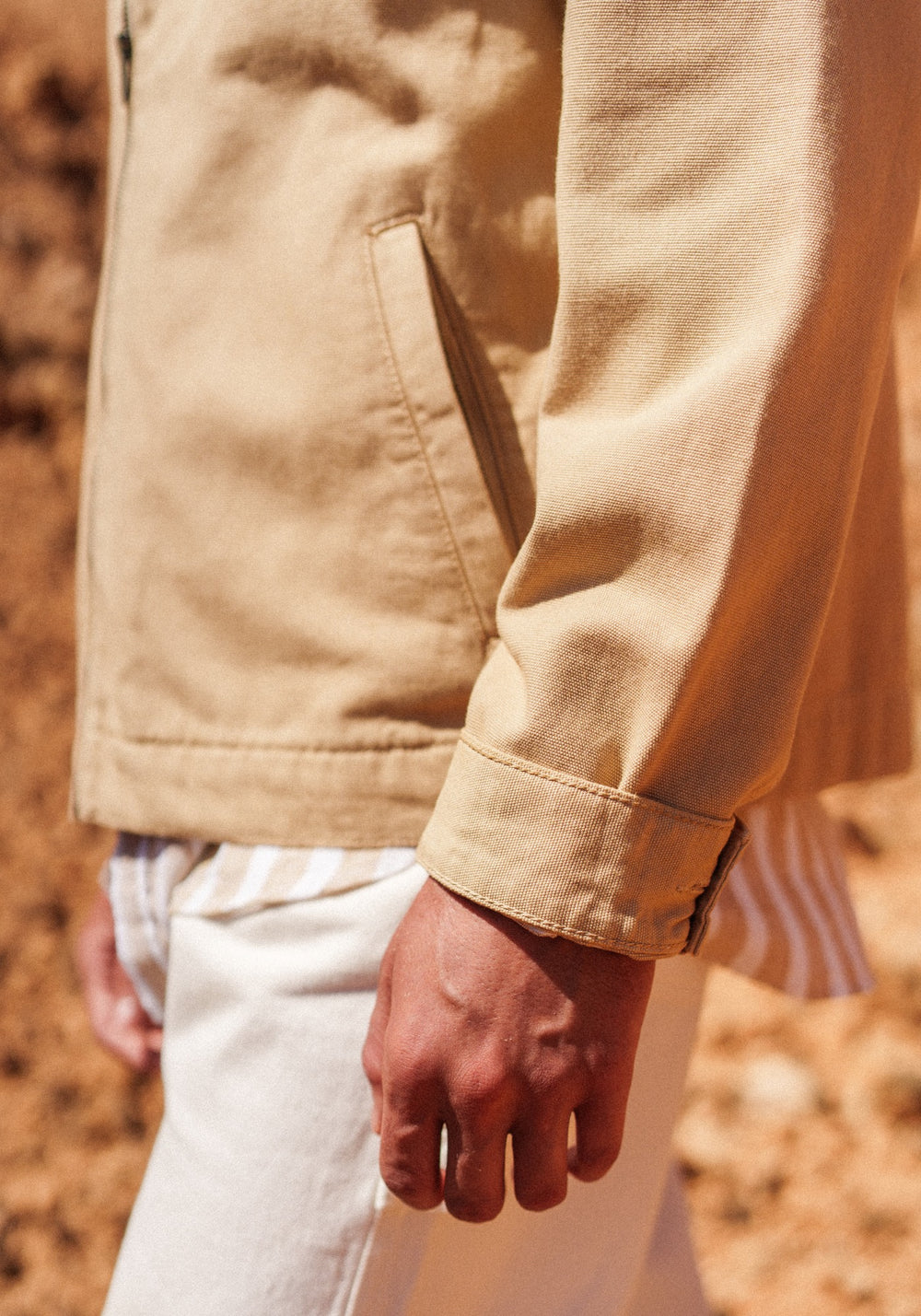 Zephyr cotton canvas jacket (SAIL CANVAS)